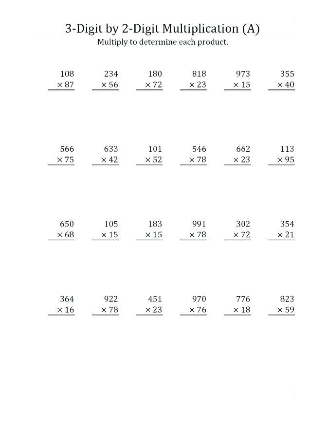 Long Division Problems For 4th Graders