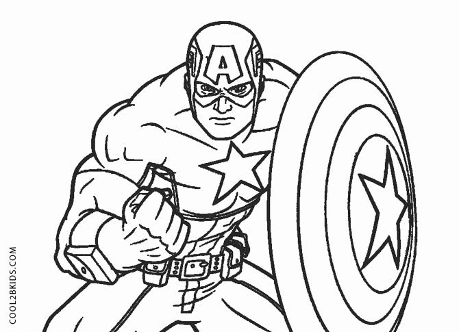 Captain America Coloring Pages