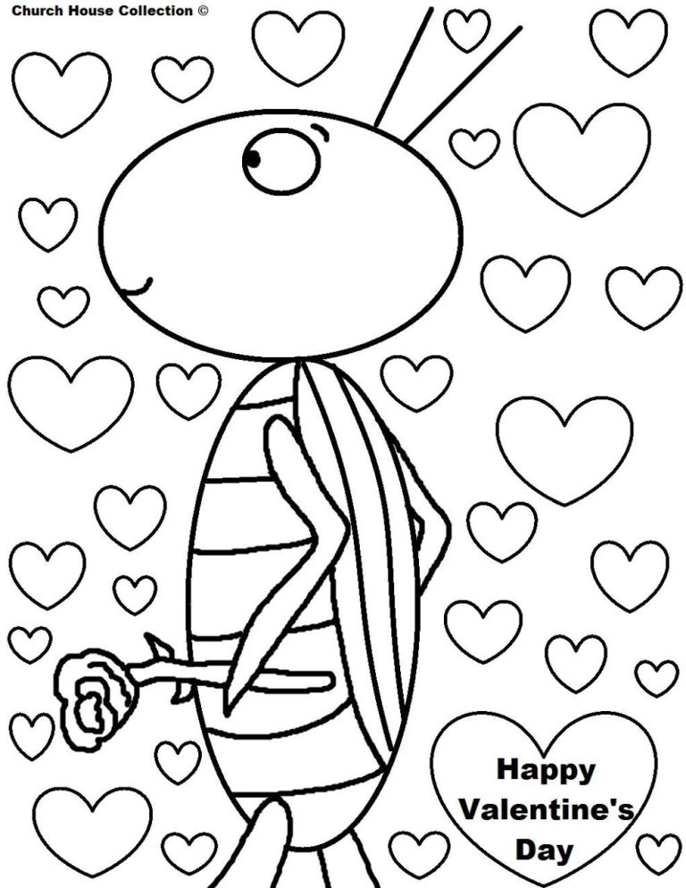 Valentines Colouring Pages