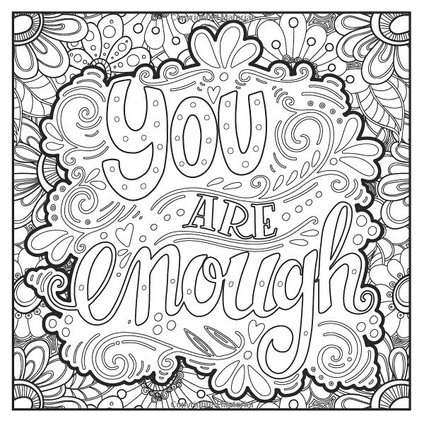 Relaxing Coloring Pages