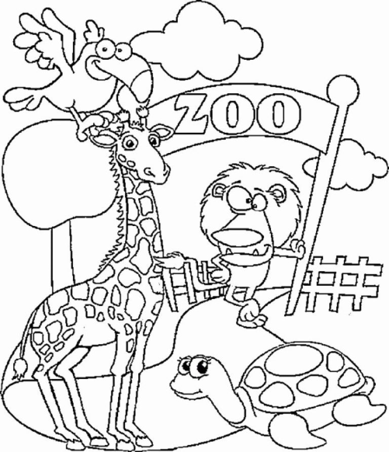 Zoo Animal Coloring Pages