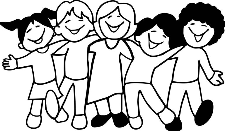 Friends Coloring Pages