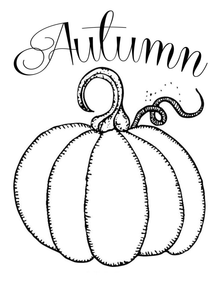 Pumpkin Coloring Sheet