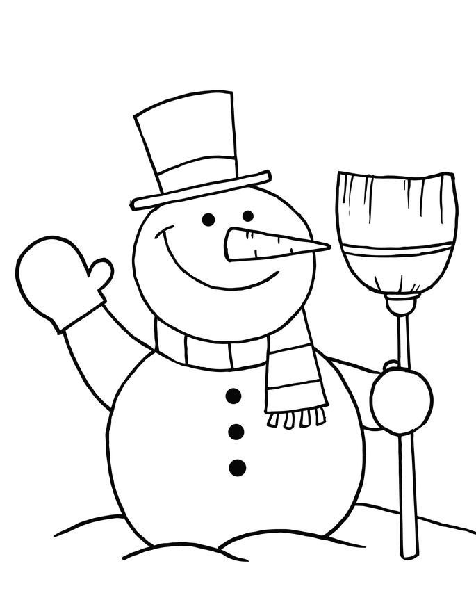 Snowman Coloring