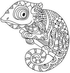 Chameleon Coloring Page