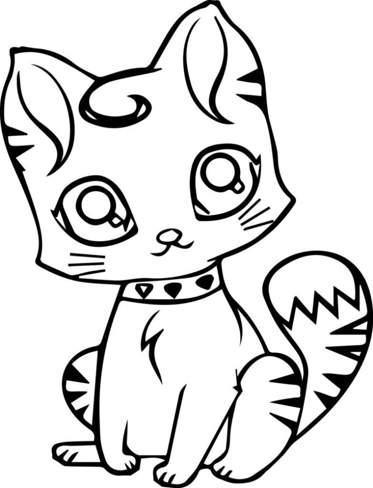 Cute Cat Coloring Pages