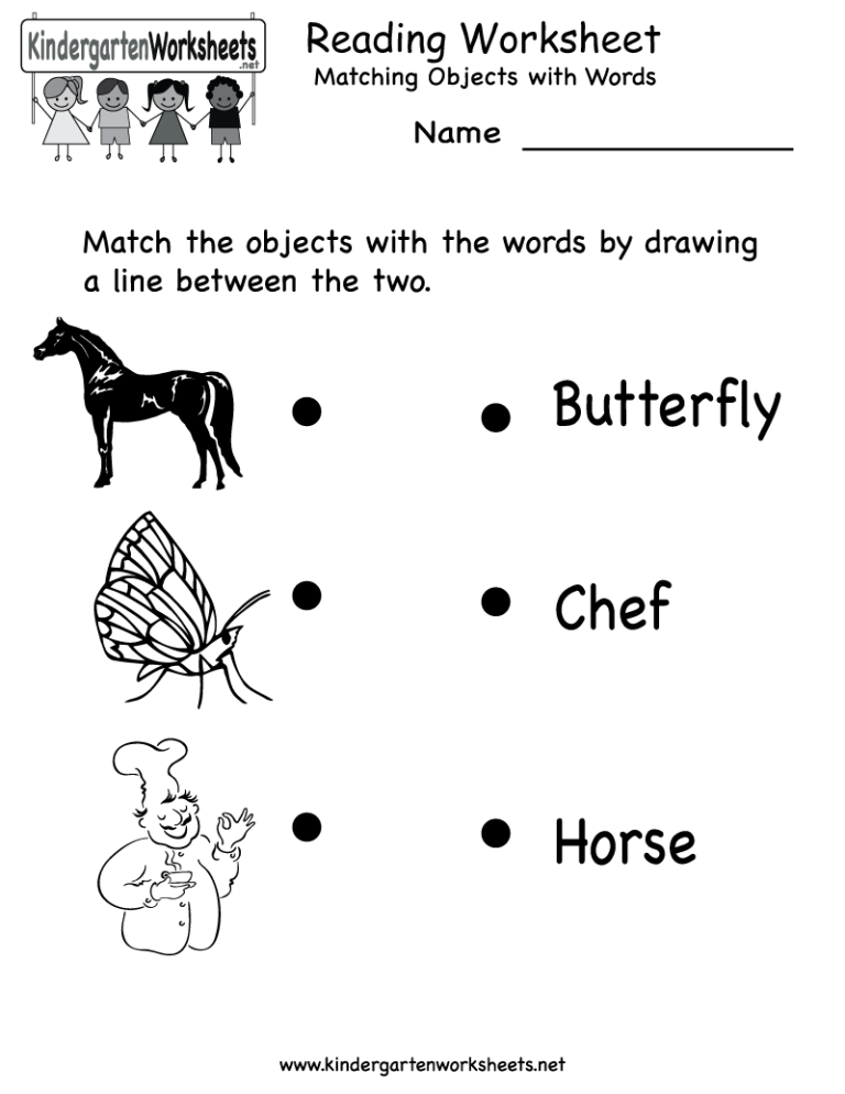 Kindergarten Reading Comprehension Worksheets Pdf Free