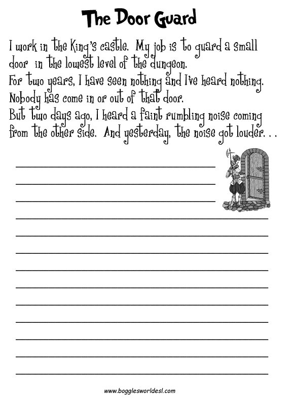 Creative Writing Worksheets