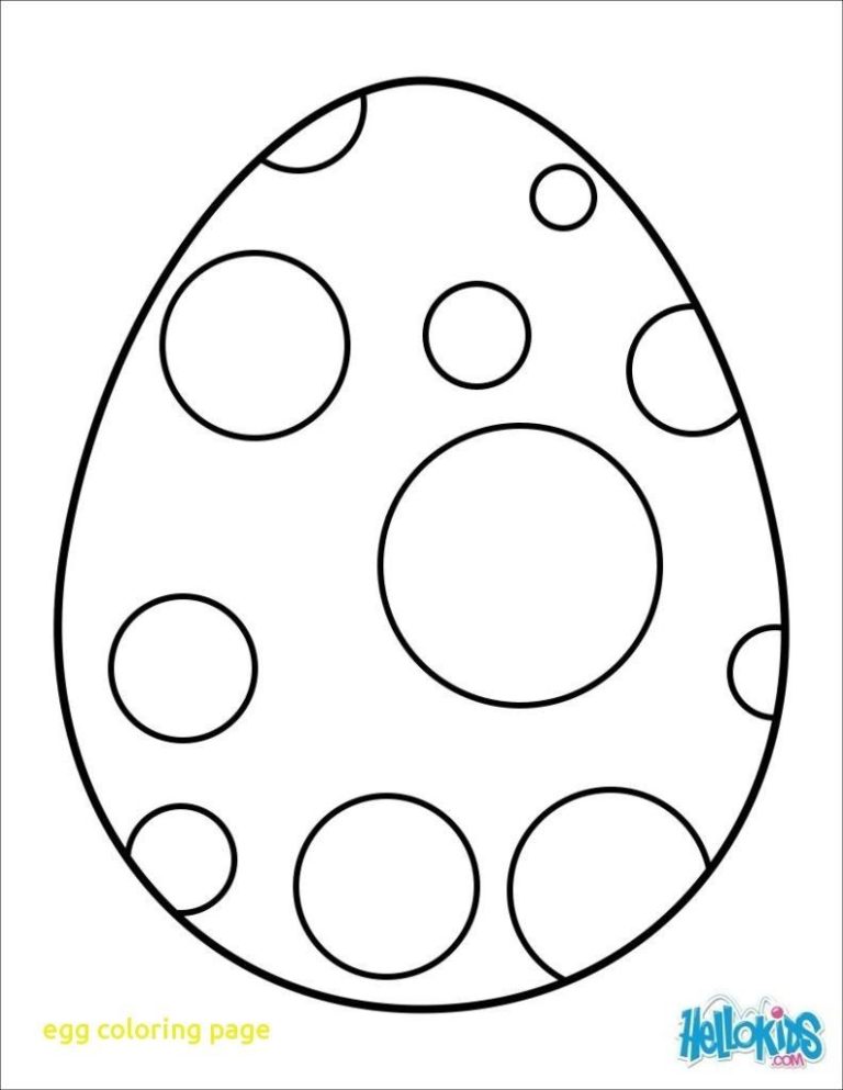 Egg Coloring Page