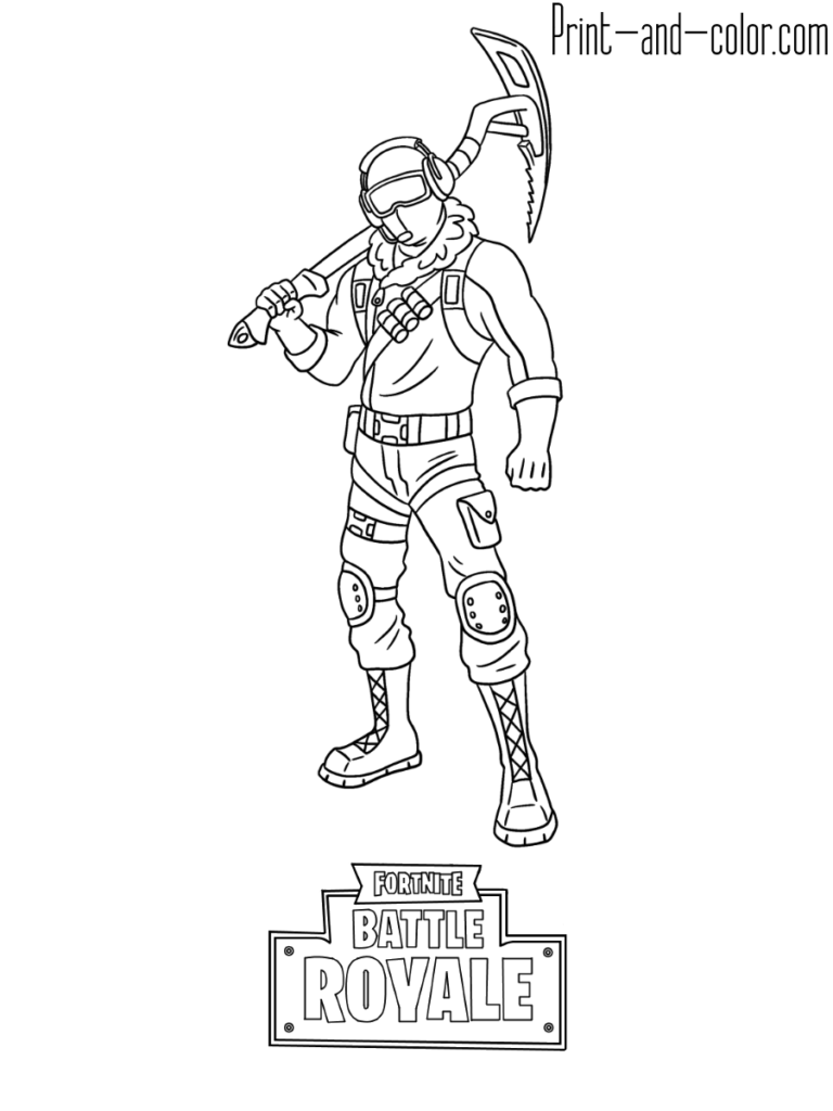 Fortnite Skins Coloring Pages