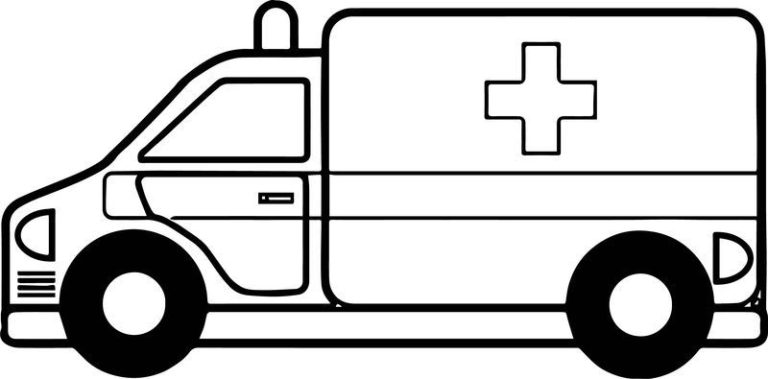 Ambulance Coloring Pages