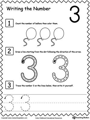 Worksheets For Kids Numbers