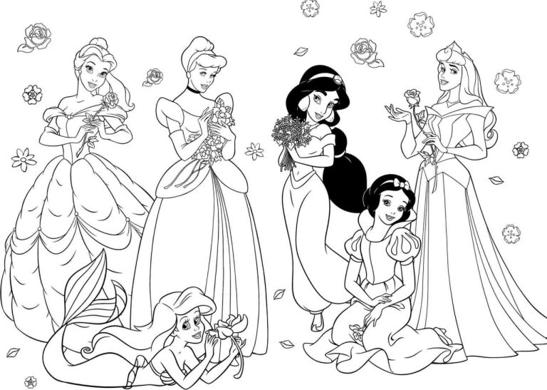 Disney Princess Coloring