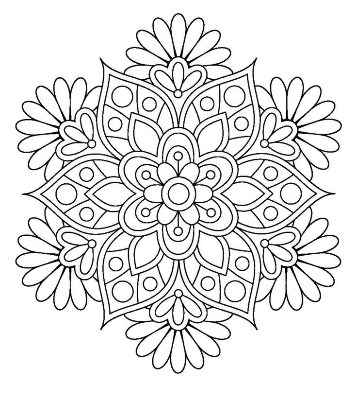 Flower Mandala Coloring Pages