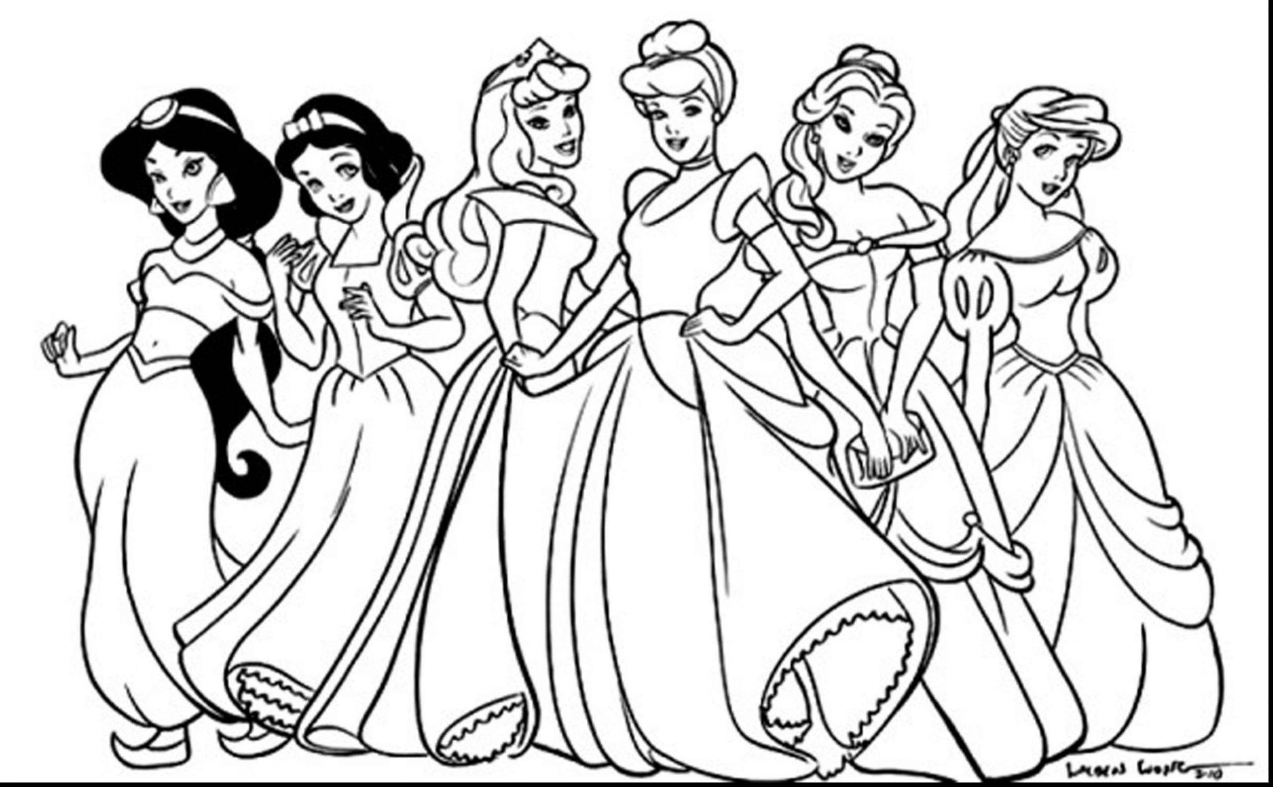 Disney Princess Coloring Pages